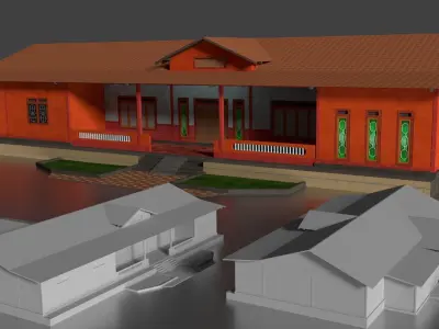 Rumah Beton 011-020 FBX 3D model