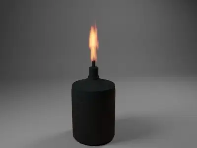 Oil Lamp Collection Low-poly 3D model