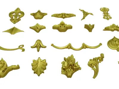 Acanthus Leaves Collection 13  3D model