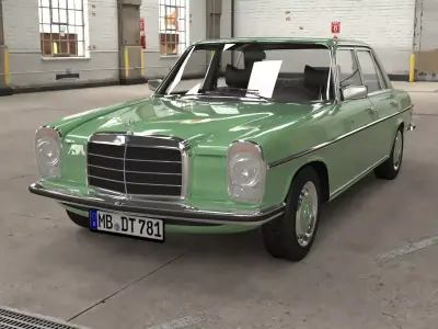 1968-1975 model Mercedes Benz W115 sedan car  3D model