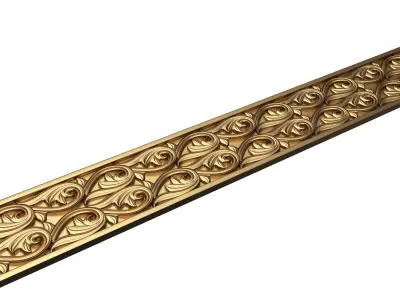 Ornament Element Molding 025 Low-poly 3D model
