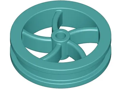 Kids Engineering Flywheel 3D print model