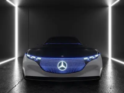 Mercedes Benz EQS VISION concept 3D model