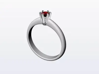 Ring 6 prong 3D print model