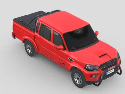 Mahindra PickUp Cab Karoo 2022 Low-poly 3D model