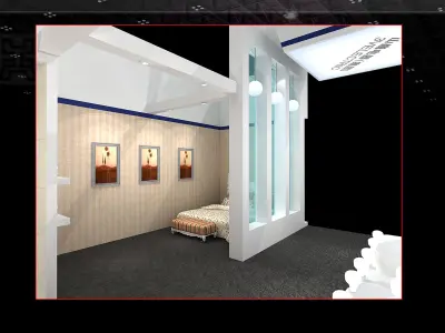 Booth - Area - 12X6-3DMAX2009-017 3D model