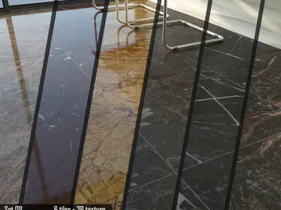 TUREX INTERNATIONAL Marble Tiles Set 3D model