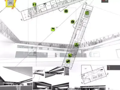 Three-dimensional and two-dimensional school project 3D model
