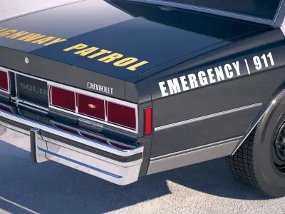 Chevrolet Caprice Police Car CG 1978 3D model