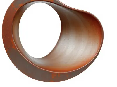 Rustic Torus Knot Decor D Model Pack Low-poly 3D model