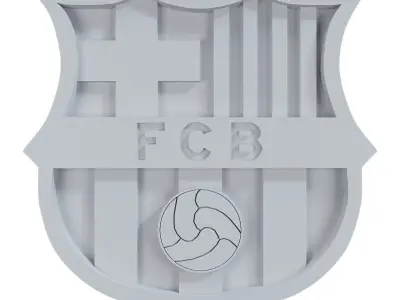 Logo FC Barselona 3D print model
