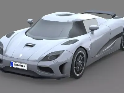 Koenigsegg Agera 2011 Low-poly 3D model
