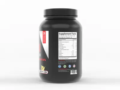 Protein Powder 3D model