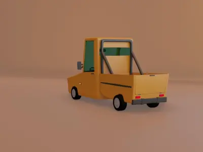 toon car 3D model by Sobhi3DSH