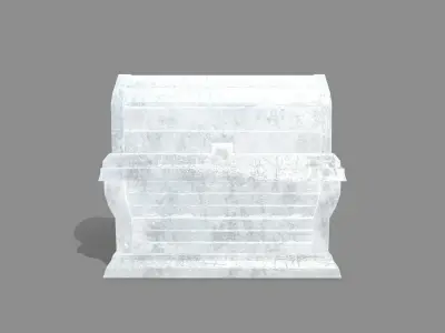 Chest box Low-poly 3D model