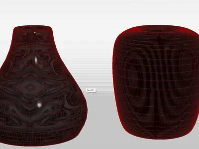 two vases 3D model
