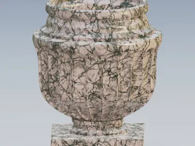 Garden urn planter06 B 3D model
