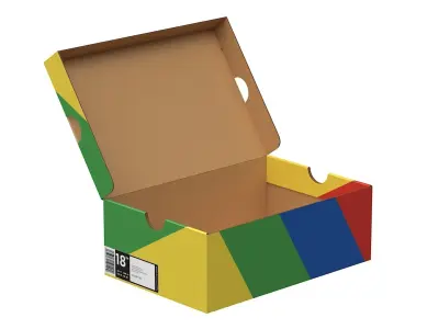 Nike Shoe Box PBR 19 Low-poly 3D model