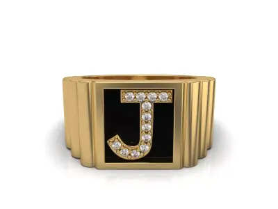 LETTER RING 3D print model