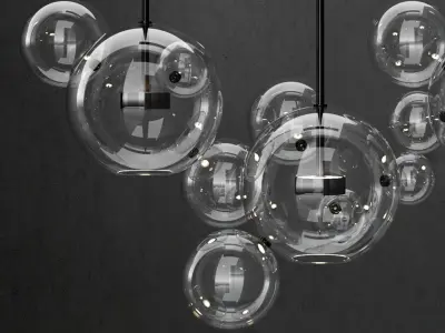 G and C Bolle 14 Bubble CLEAR  BLACK 3D model