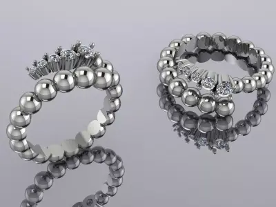 Jewelry Ring Gold 3D print model 31
