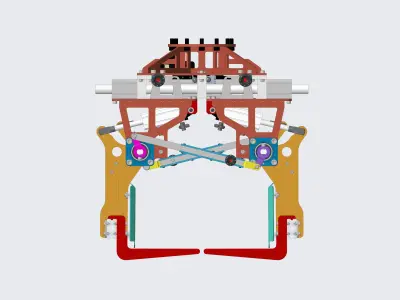 Adjustable bag gripper- Gripper Robot 3D model