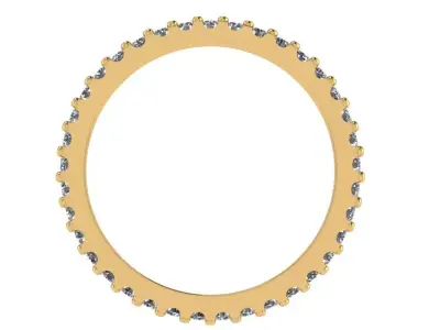 full eternity wedding band  3D print model