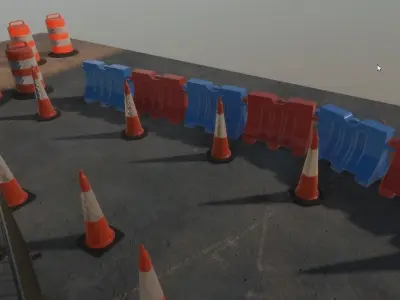 UNITY HDRP Construction Asset pack Free low-poly 3D model