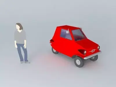 Fictional microcar Free 3D model