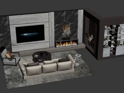 Azhome Studio TV Cabinet 3dmodel 3D model