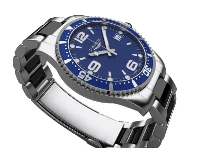 Watch Longines Hydroconquest 3D model