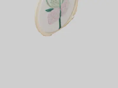 Embroidered Hoop Art Low-poly 3D model