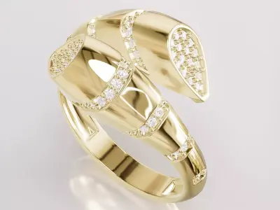 Jewelry Diamond Ring Model RG93 Free 3D print model