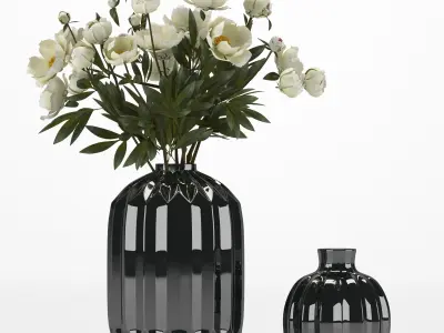 Flower Set bouquet 3D model
