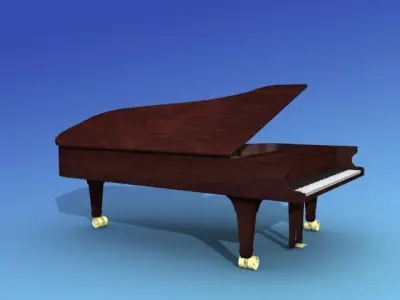 Steinway Concert Piano V01 3D model