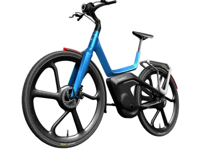 E-Bike Gazelle Blue 3D model
