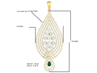 Luxury  pendant for 3D printing 3D print model