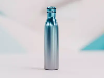 Water Bottle Low-poly 3D model order