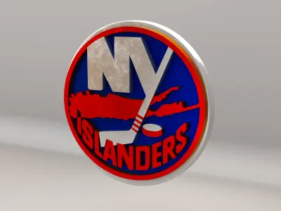 NHL New York Islanders Team Logo 3D model