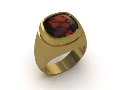 Men Signet 3DS 3D 3DM gold luxury Ring model mr0322 3D print model