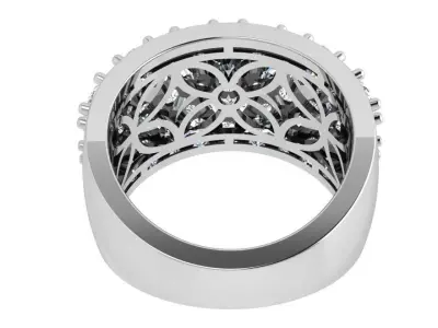 Diamond Luxury Ring 4114 3D print model