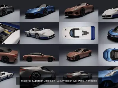 Maserati Supercar Collection  Luxury Italian Car Pack
