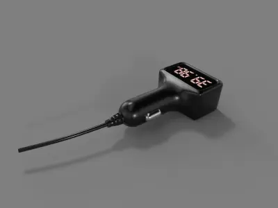 Car charger Low-poly 3D model