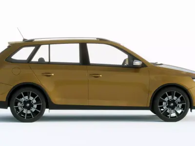 Skoda Fabia Scoutline 2019 3D model