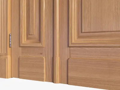 Door classic double 05 3D model