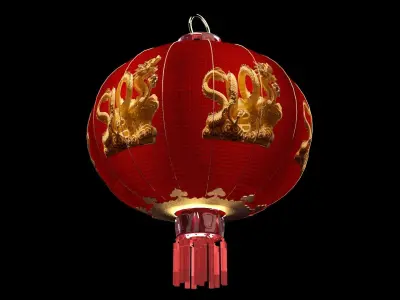 Chinese red lantern   3D model order
