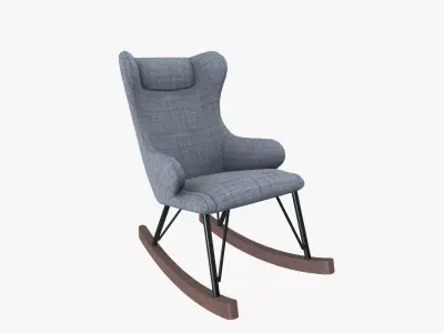 Rocking Chair Low-poly 3D model