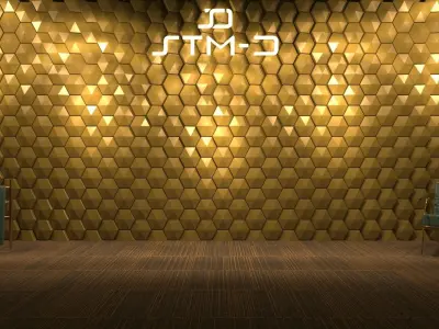 STM-D hexagon wall parametric model 220 3D model