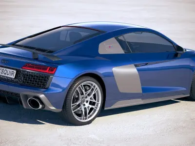 Audi R8 2019 3D model
