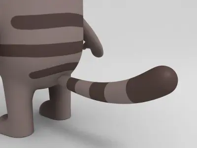 Cat Character 3D model